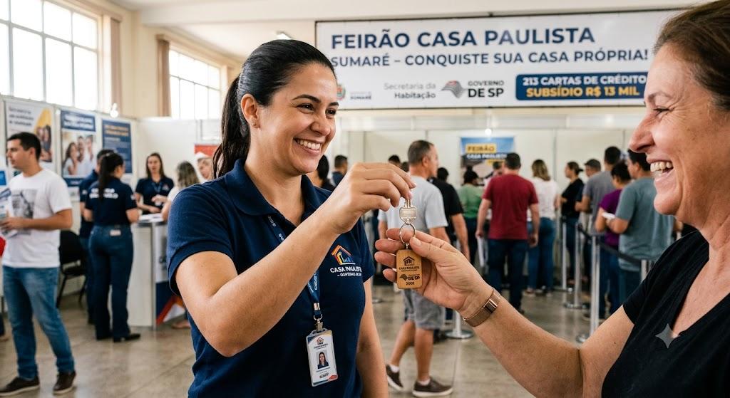 Feirão Casa Paulista oferece 213 cartas de crédito para compra da casa própria em Sumaré e região